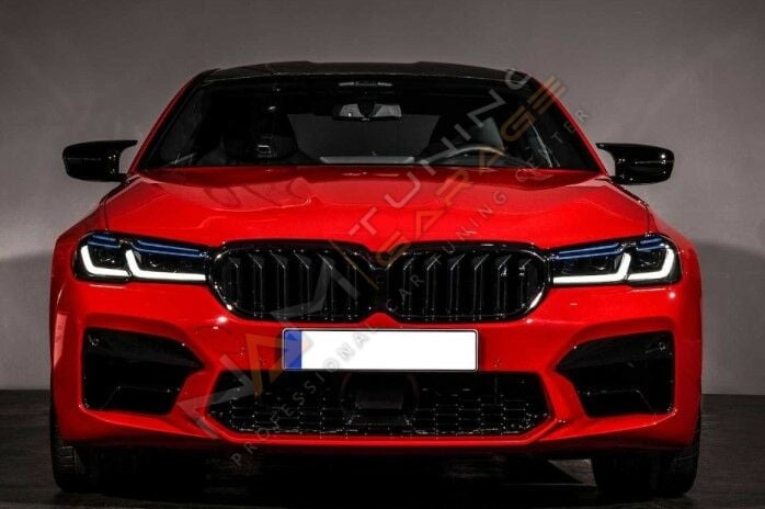 BMW G30 PANJUR 2020+ IÇIN UYUMLU M5 GÖRÜNÜM ÇIFT ÇIZGI BÖBREK (MAKYAJLI KASA)