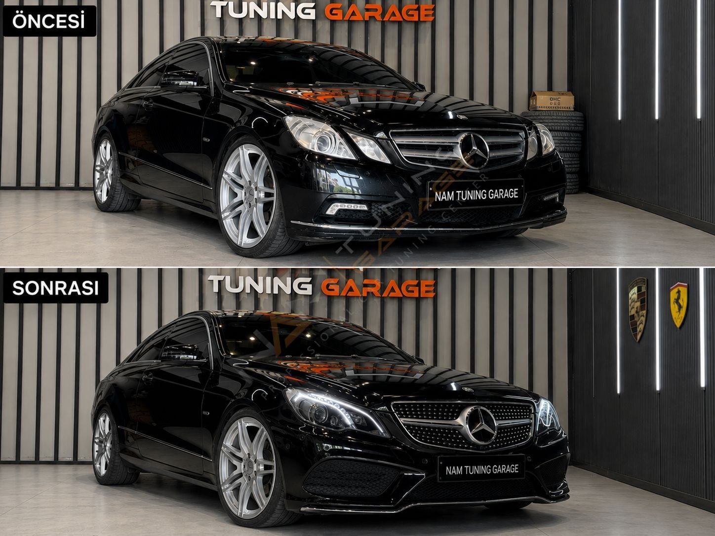 W207 COUPE E 2010-2012 için 2013+ FACELIFT BODY KIT