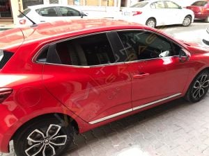 Renault Clio 5 Krom Cam Çerçevesi Çıtası 12 parça Tam Tur 2020+