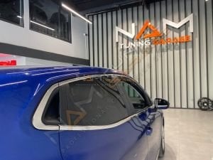 Renault Clio 5 Krom Cam Çerçevesi Çıtası 12 parça Tam Tur 2020+