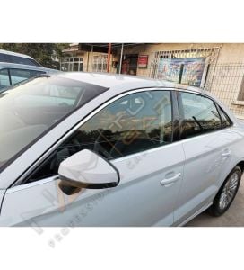 Audi A3 Sedan Krom Cam Çerçevesi Çıtası 10 parça Tam Tur 2014-2020