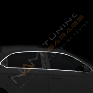 Peugeot 301 Krom Cam Çerçevesi Çıtası 10 parça Tam Tur 2012+