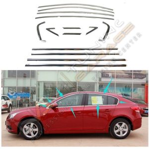 Chevrolet Cruze HB Krom Cam Çerçevesi Çıtası Tam Tur 2009+ Hatchback Uyumlu