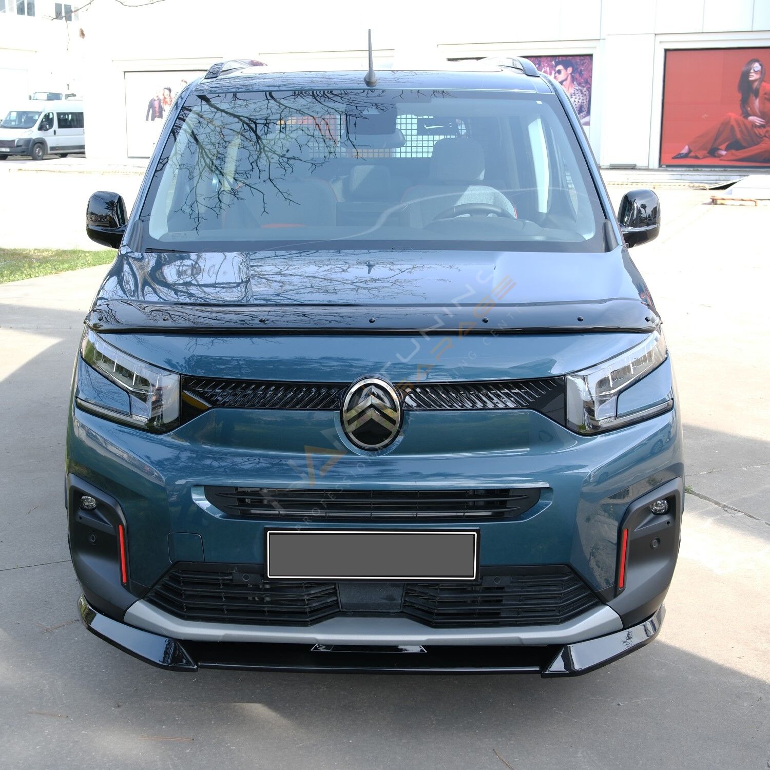 Citroen Berlingo 2019+ Uyumlu Ön Tampon Altı Lip Parlak Siyah