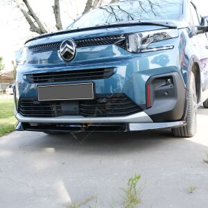 Citroen Berlingo 2019+ Uyumlu Ön Tampon Altı Lip Parlak Siyah