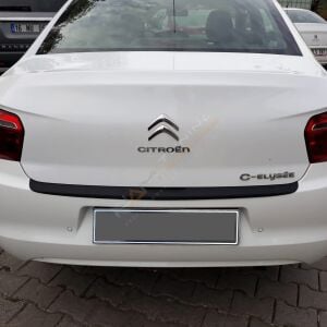 Citroen C Elysee Tampon Eşiği 2013+ Tampon Üstü Koruma Parlak / Mat Siyah