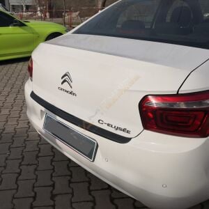 Citroen C Elysee Tampon Eşiği 2013+ Tampon Üstü Koruma Parlak / Mat Siyah