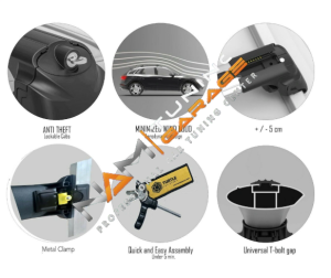 Ford Mondeo 2000-2007 Turtle Air1 Ara Atkı Portbagaj Taşıyıcı