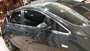 Opel Astra J HB Krom Cam Çerçevesi Çıtası 12 parça Tam Tur 2012-2020 Hatchback