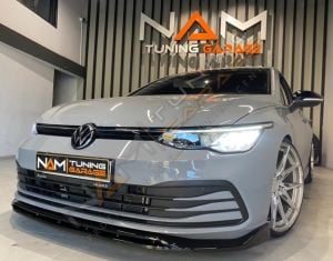 Golf 8 Ön Lip 2 Parça (Plastik) Piano Black 2020+