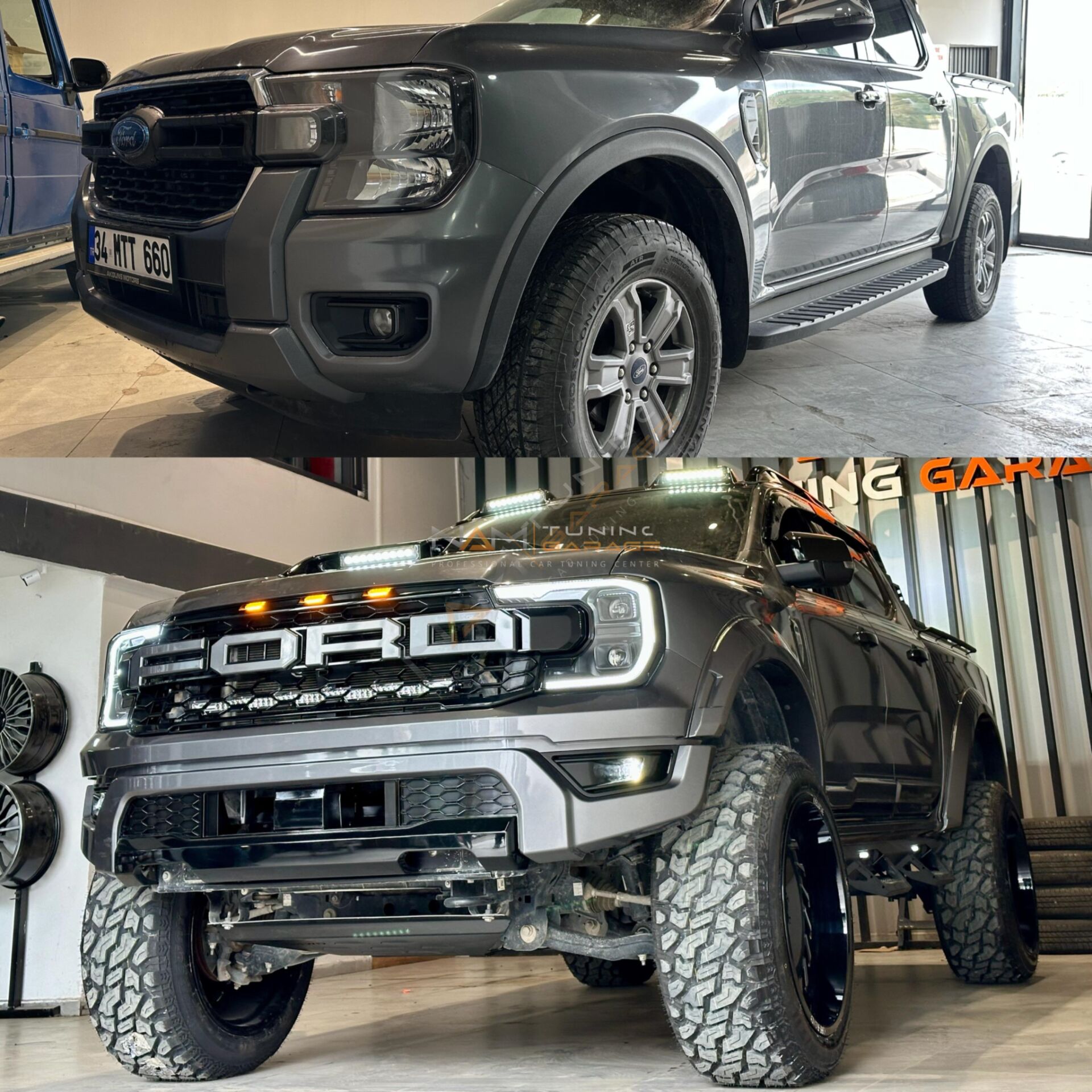 Ford Ranger T9 için Raptor Dönüşüm Body Kit 2022+