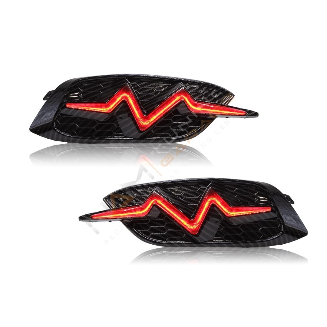 Civic FC5 Ritim Dizayn Arka Sis Ledi Kırmızı Parlak Siyah