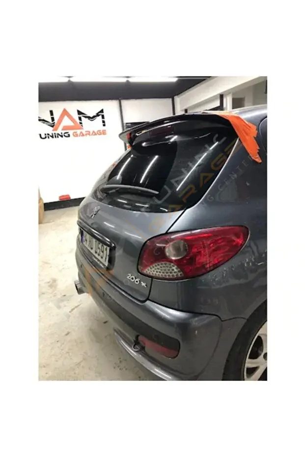 Peugeot 206 Spoyler Parlak Siyah Spoiler