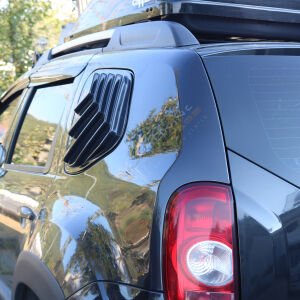 Dacia Duster Kelebek Cam Kaplama Vizör Plastik 2 Parça 2010-2017 Yıl Aralığı Uyumlu