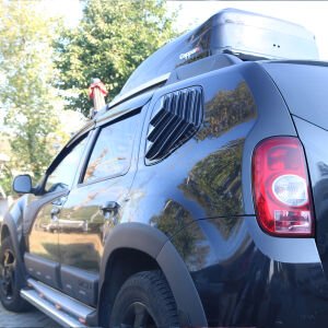 Dacia Duster Kelebek Cam Kaplama Vizör Plastik 2 Parça 2010-2017 Yıl Aralığı Uyumlu