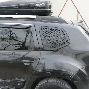 Dacia Duster Metal Kelebek Cam Kaplama Vizör 2 Parça 2010-2017 Yıl Aralığı Uyumlu