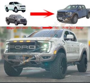 Ford Ranger T6-T7-T8 için uyumlu T9 Görünüm Raptor Body Kit