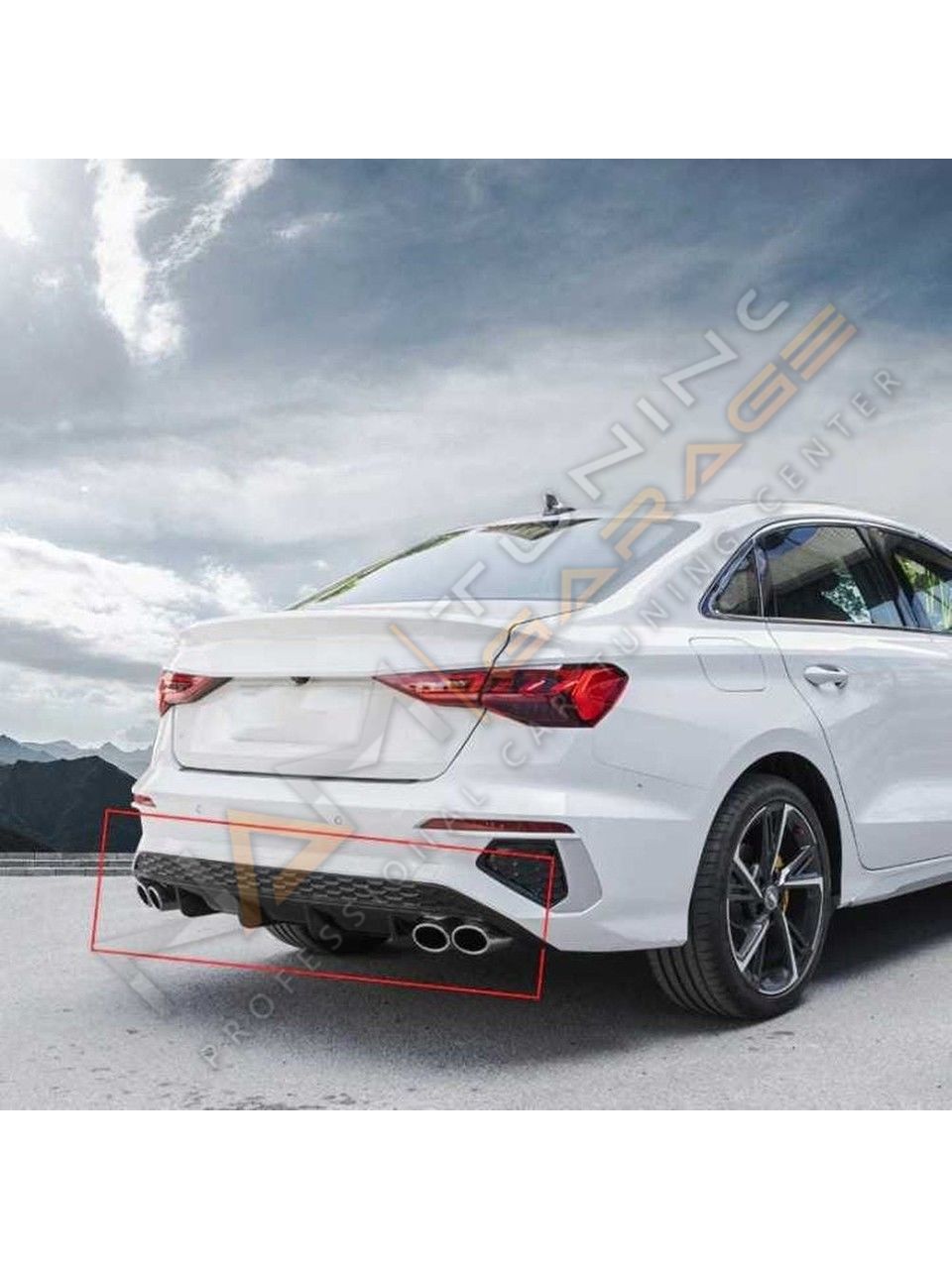 Audi A3 Sedan S-Line 4 Egzoz Difüzör 2021-Sonrası