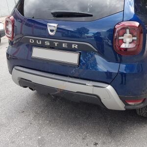 Dacia Duster Tampon Eşiği 2018-2024 Arka Tampon Üstü Koruma Parlak / Mat Siyah