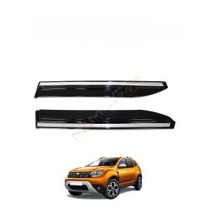 Dacia Duster 2018-2024 Yıl Aralığı Uyumlu Cam Rüzgarlığı Kromlu 4 Parça