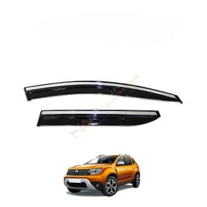 Dacia Duster 2018-2024 Yıl Aralığı Uyumlu Cam Rüzgarlığı Kromlu 4 Parça