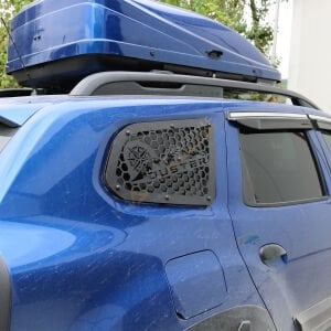Dacia Duster Metal Kelebek Cam Kaplama Vizör 2 Parça 2018-2024 Yıl Aralığı Uyumlu