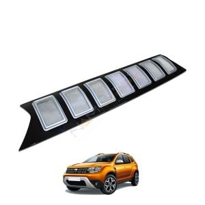 Dacia Duster Ön Panjur Jeep Model 2018-2024 Telli Parlak Siyah - Gri