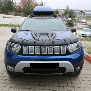Dacia Duster Ön Panjur Jeep Model 2018-2024 Telli Parlak Siyah - Gri