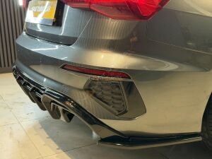 Audi A3 Aero Body Kit Difüzör Marşpiyel Ön Lip Spoyler Difüzör Flap 8Y 2021+ Uyumlu