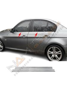 BMW E90 Cam Çıtası 2005-2013 Paslanmaz Çelik