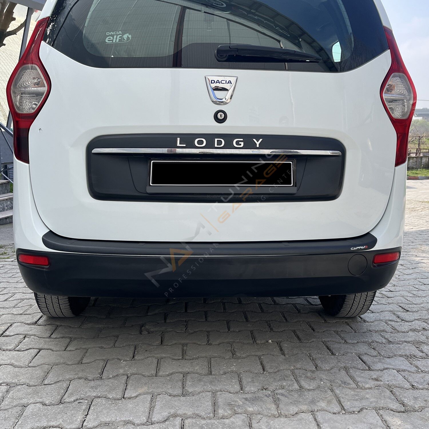 Dacia Lodgy Arka Tampon Eşiği 2013+ Tampon Üstü Koruma Parlak / Mat Siyah