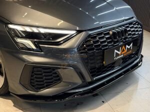 Audi A3 Aero Ön Lip Parlak Siyah 2020-2024 arası uyumlu