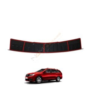 Dacia Logan MCV Arka Tampon Eşiği 2014+ Tampon Üstü Koruma Parlak / Mat Siyah