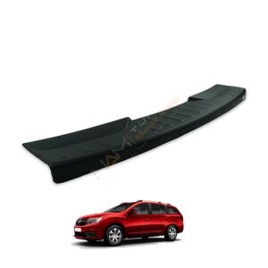 Dacia Logan MCV Arka Tampon Eşiği 2014+ Tampon Üstü Koruma Parlak / Mat Siyah