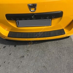 Dacia Logan MCV Arka Tampon Eşiği 2014+ Tampon Üstü Koruma Parlak / Mat Siyah