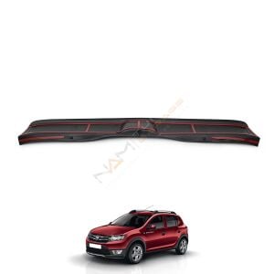 Dacia Sandero Arka Tampon Eşiği 2013-2020 Tampon Üstü Koruma Parlak / Mat Siyah
