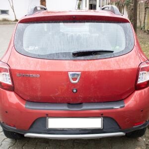 Dacia Sandero Arka Tampon Eşiği 2013-2020 Tampon Üstü Koruma Parlak / Mat Siyah