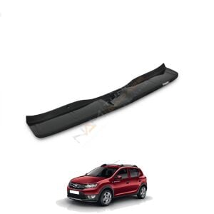 Dacia Sandero Arka Tampon Eşiği 2013-2020 Tampon Üstü Koruma Parlak / Mat Siyah