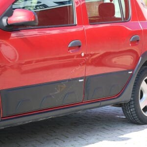 Dacia Sandero Kapı Kaplama Seti Kapı Dodiği Mat Siyah 2012-2020