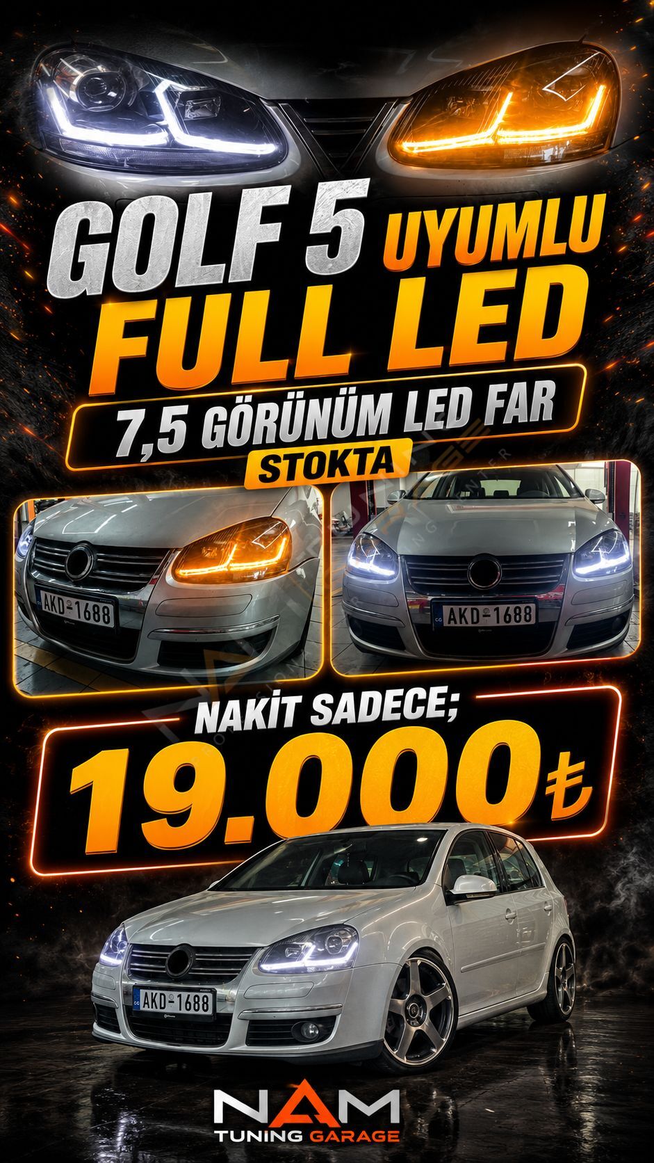 Golf 5 Led Far Golf 7 Görünüm