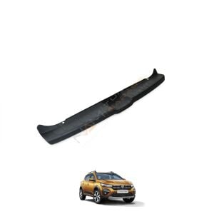 Dacia Sandero Arka Tampon Eşiği 2021+ Tampon Üstü Koruma Parlak / Mat Siyah
