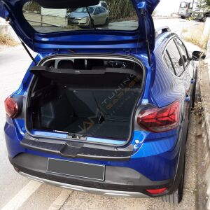 Dacia Sandero Arka Tampon Eşiği 2021+ Tampon Üstü Koruma Parlak / Mat Siyah