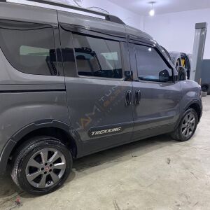Doblo Dodik Kapı Marşpiyel Seti 14 parça Mat Siyah 2015 2022 arası uyumlu