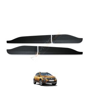 Dacia Sandero Kapı Kaplama Seti Kapı Dodiği Mat Siyah 2021+