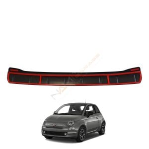 Fiat 500 Coupe Tampon Eşiği 2016+ Tampon Üstü Koruma Parlak / Mat Siyah