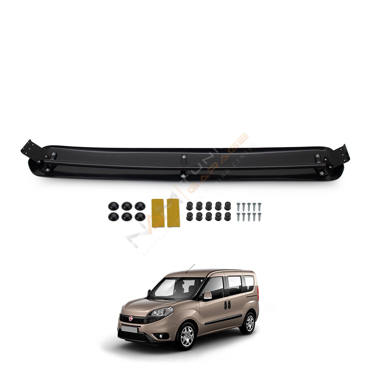 Fiat Doblo Ön Cam Güneşliği 2015-2022 Parlak Siyah