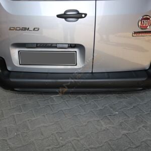 Fiat Doblo Tampon Eşiği 2023+ Tampon Üstü Koruma Parlak / Mat Siyah