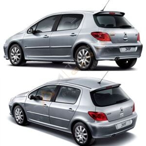 Peugeot 307 Arka Spoyler Parlak Siyah Spoiler