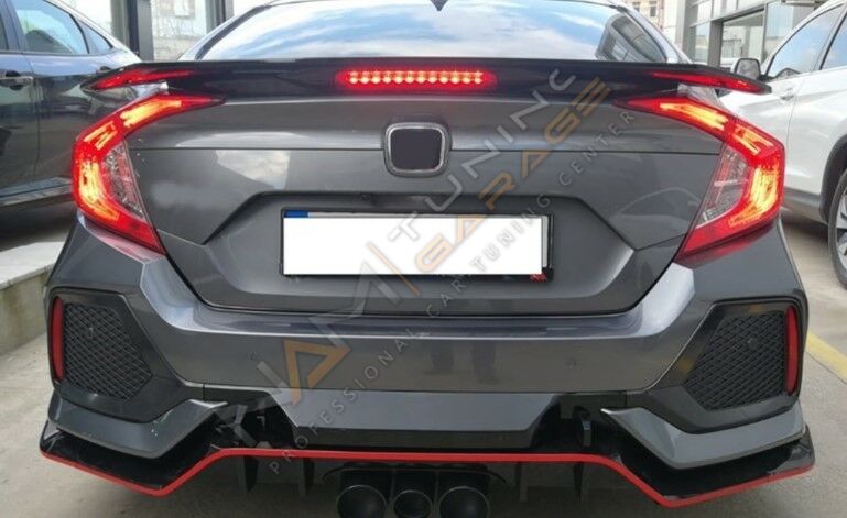 CIVIC FC5 2016-2020 IÇIN UYUMLU TURBO SI SPOILER ISIKLI (BOYASIZ)