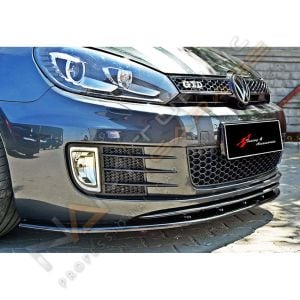 Golf Mk6 GTI Tampon Ön Lipi (Plastik) Parlak Siyah 2008-2012
